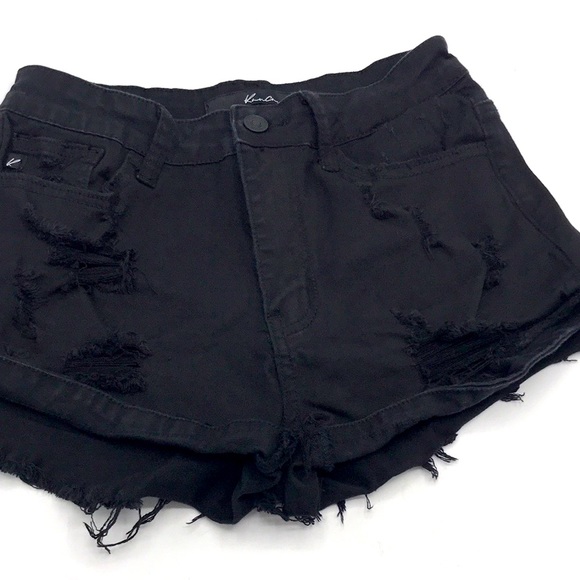 Black Denim Shorts - Picture 11 of 14